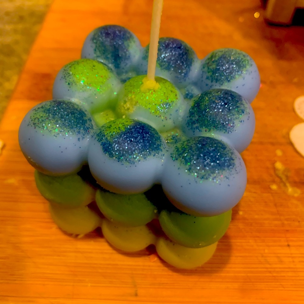 Citrus cube candles
